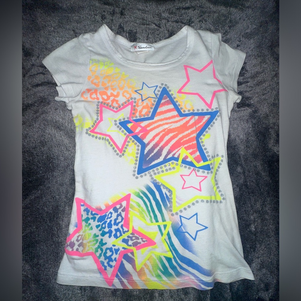 Cute scene emo star shirt size xs-s